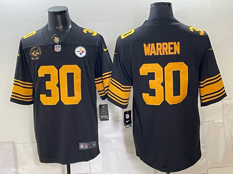 2026 Men Pittsburgh Steelers #30 Warren Black Limited Nike NFL Jersey083100
